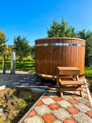 Лестница для  фурако ( купели 550 мм. лиственница)