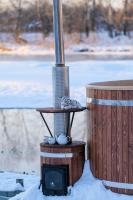 Водогрейная печь для фурако Тутуяс в деревянном массиве