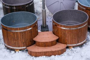 Подиум тандем для двух купелей