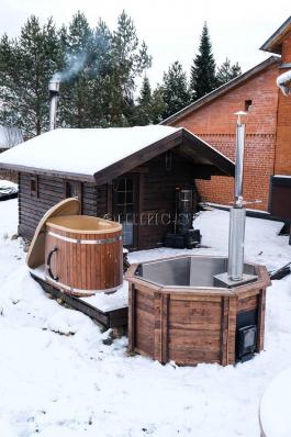 Купель с подогревом нержавеющая сталь