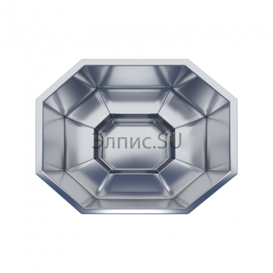 Купель с подогревом для террасы нержавеющая сталь  М3 (БЕЗ ПЕЧИ)