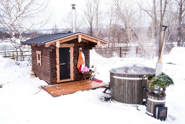 Фурако 1650 мм ( Купель с подогревом + крышка)