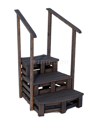 Лестница-подиум с перилами