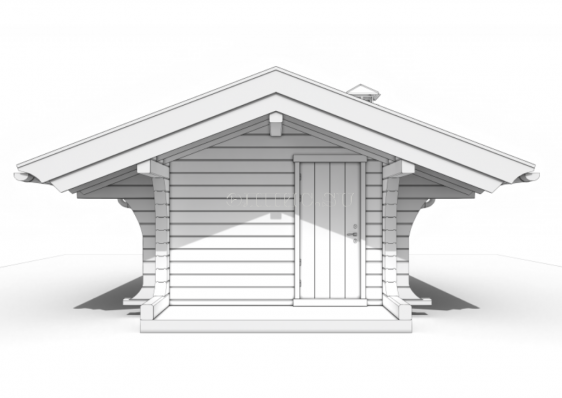 Русская паровая баня Элпис  (14 м2,  брус )